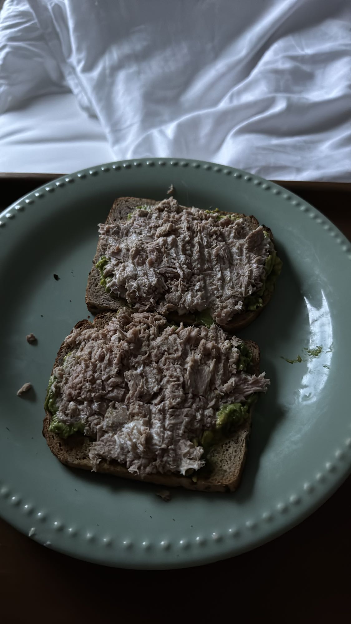 Tostadas de atún y aguacate