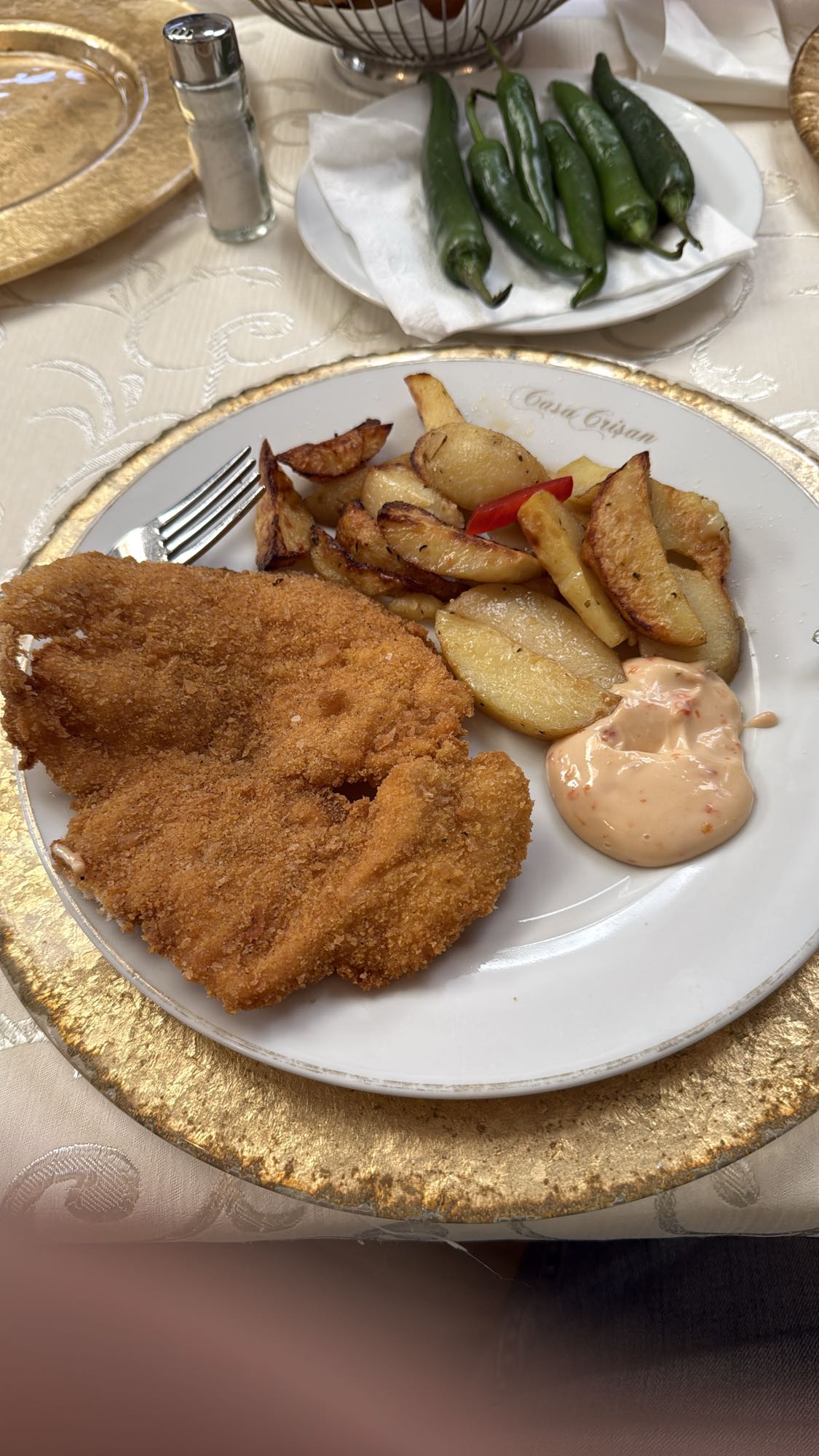 Breaded Chicken with Fries