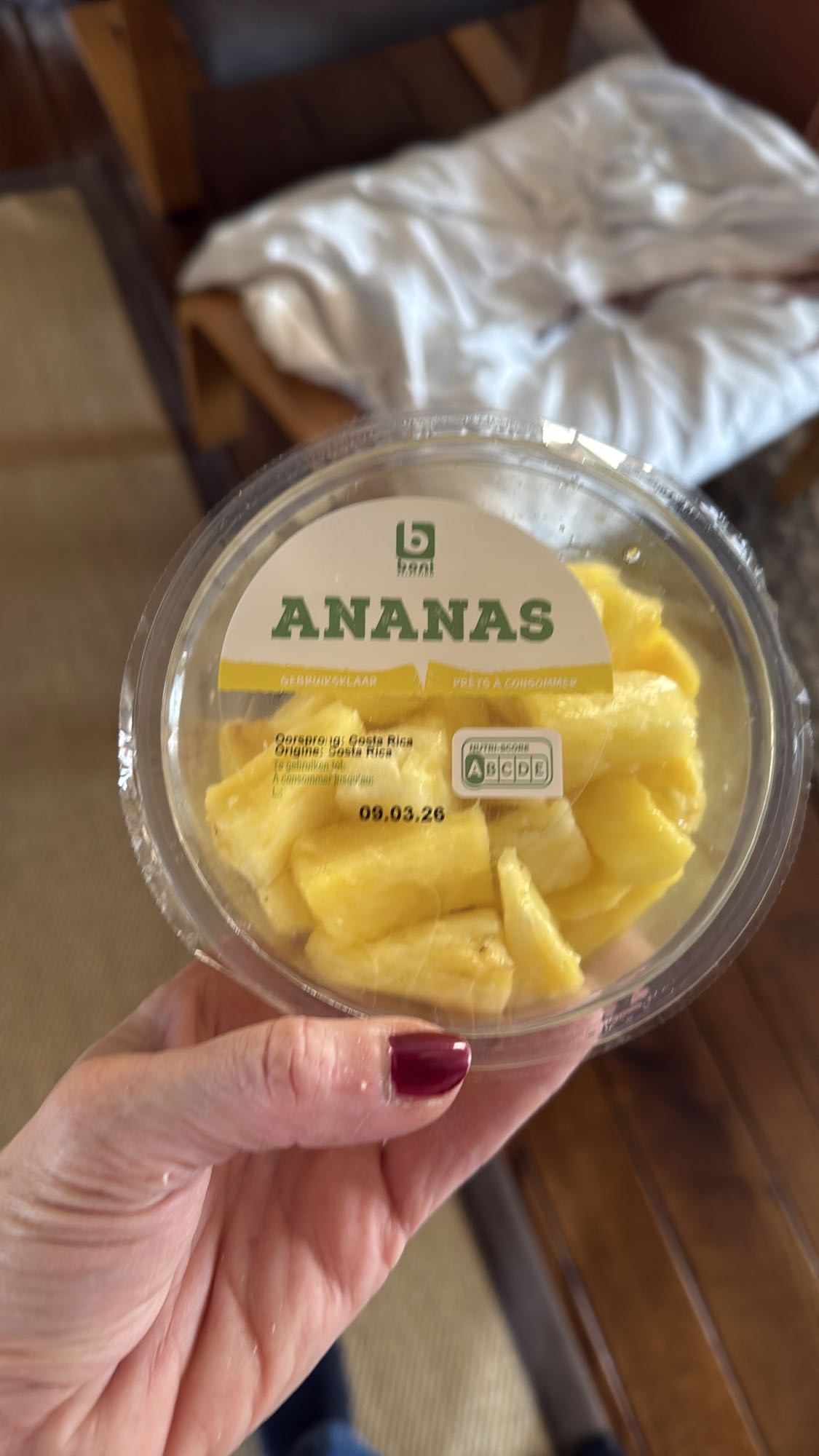 Verse ananas stukjes