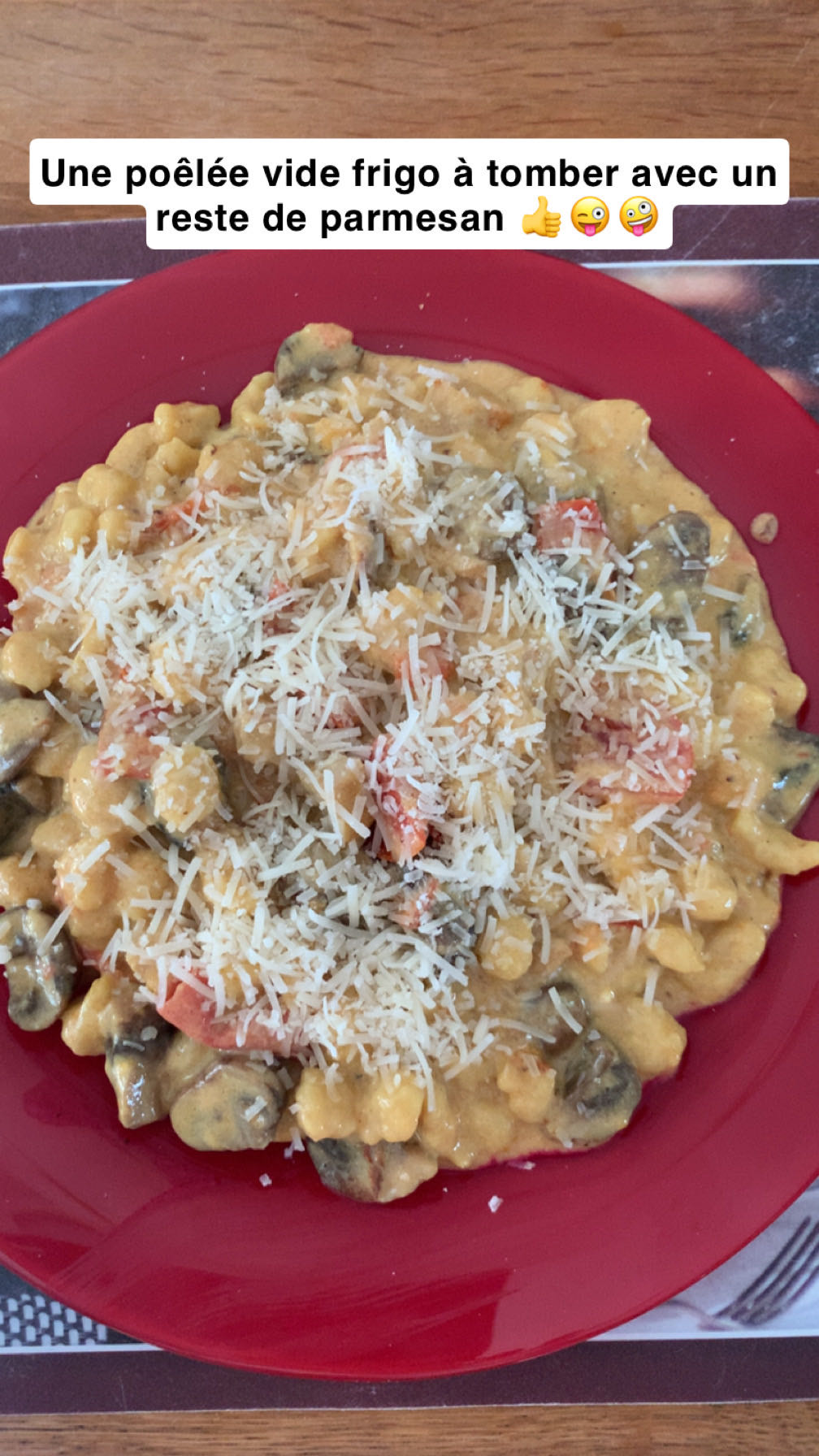 Poêlée vide frigo parmesan