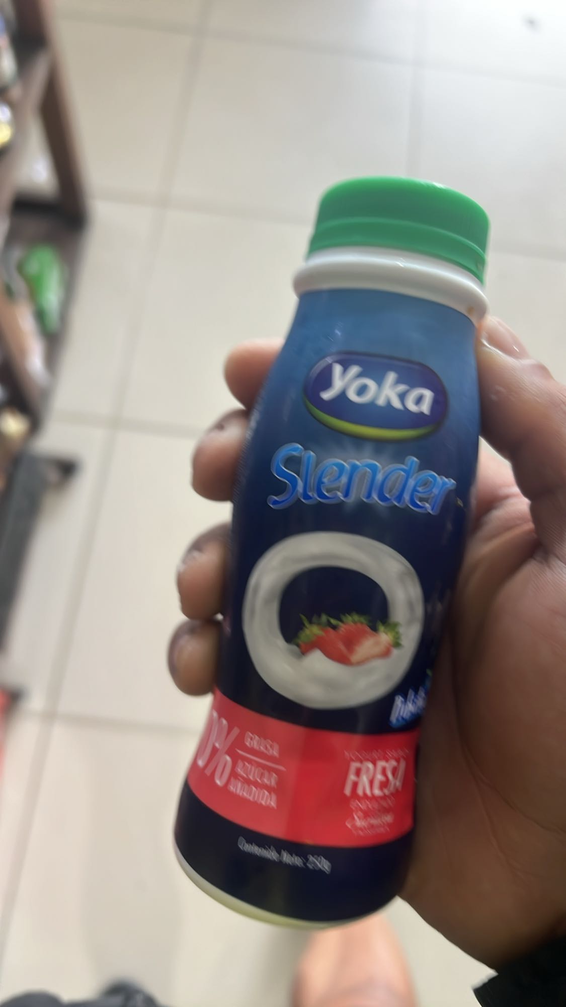 Yogur descremado fresa