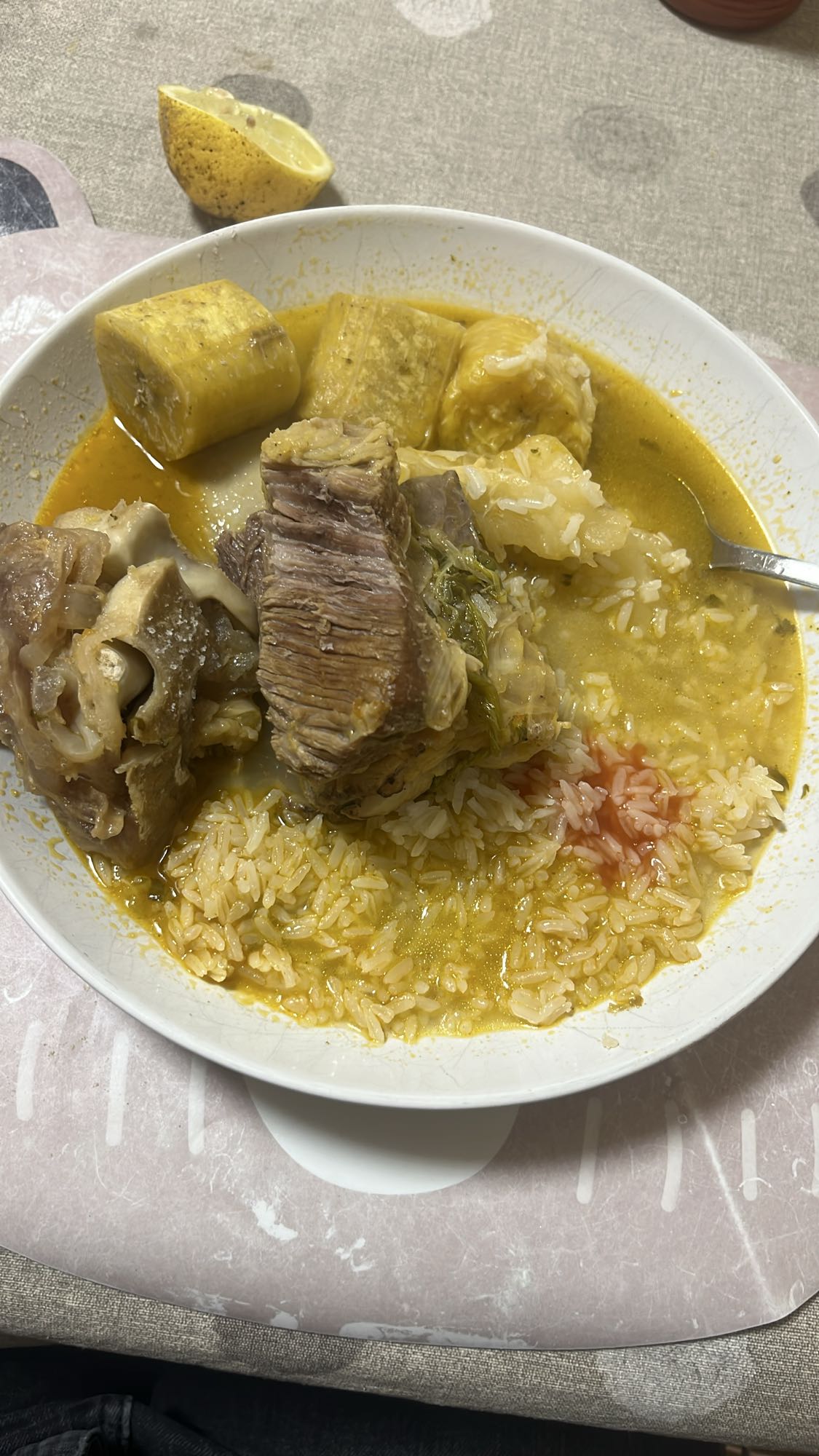 Sancocho con arroz