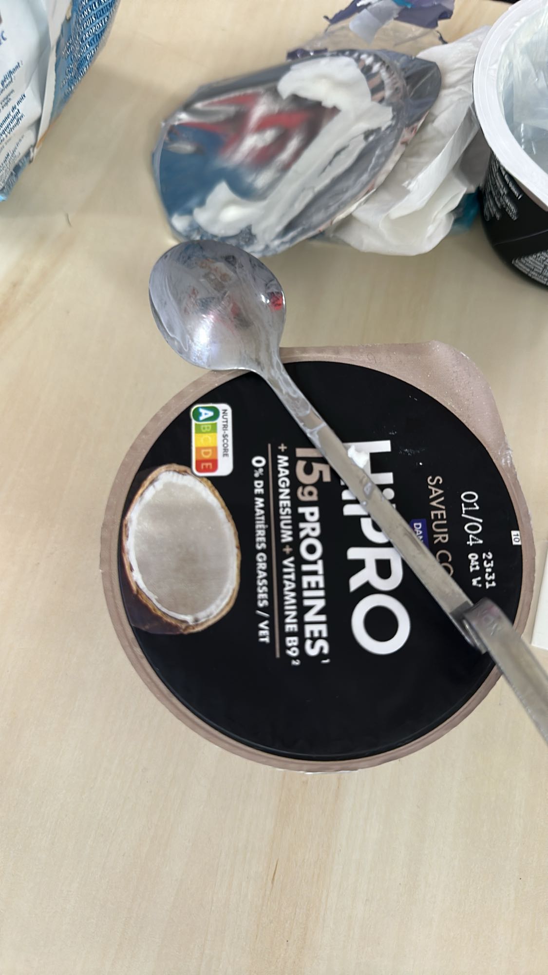 Yaourt coco protéiné