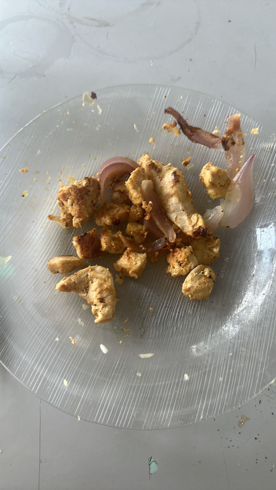 Frango grelhado com cebola