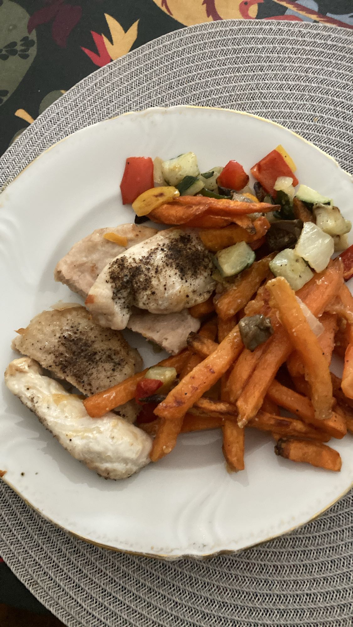 Kyckling med sötpotatis