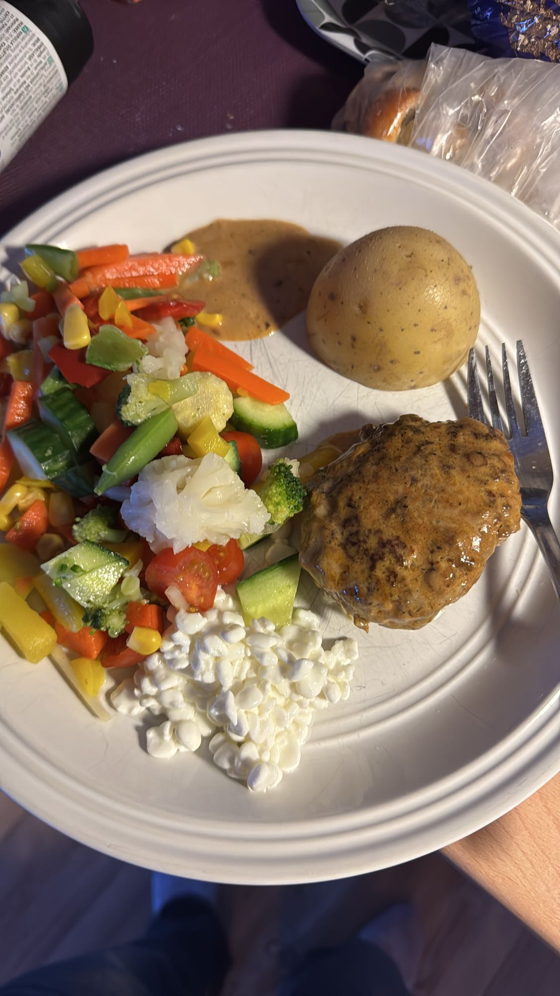 Köttfärsbiff med potatis