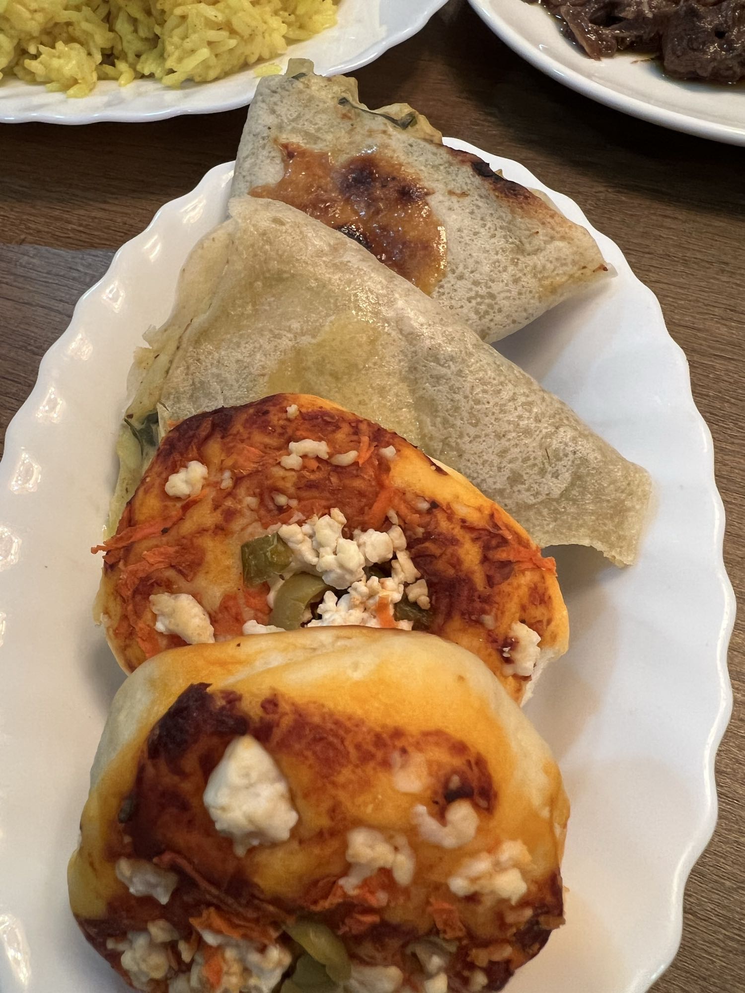 Stuffed flatbread & mini pizza