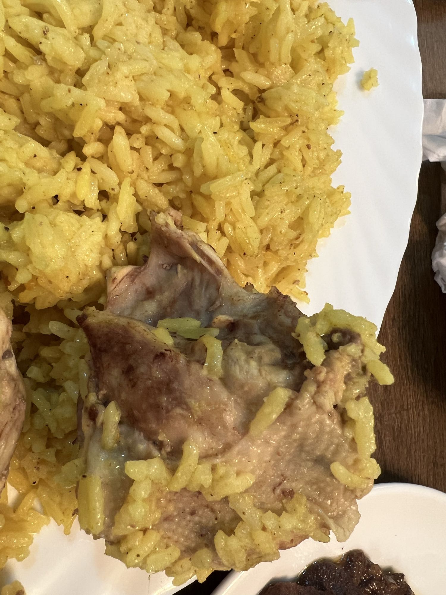 Chicken with yellow rice