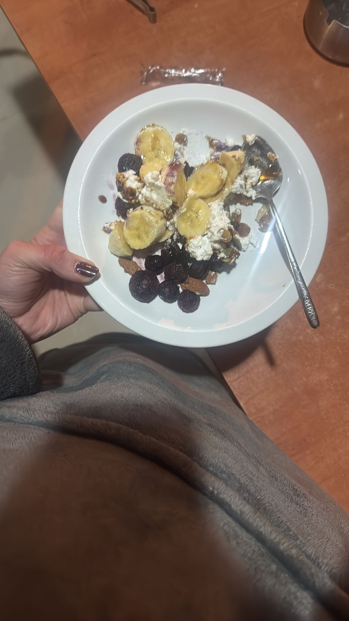Fruit cottage cheese bowl