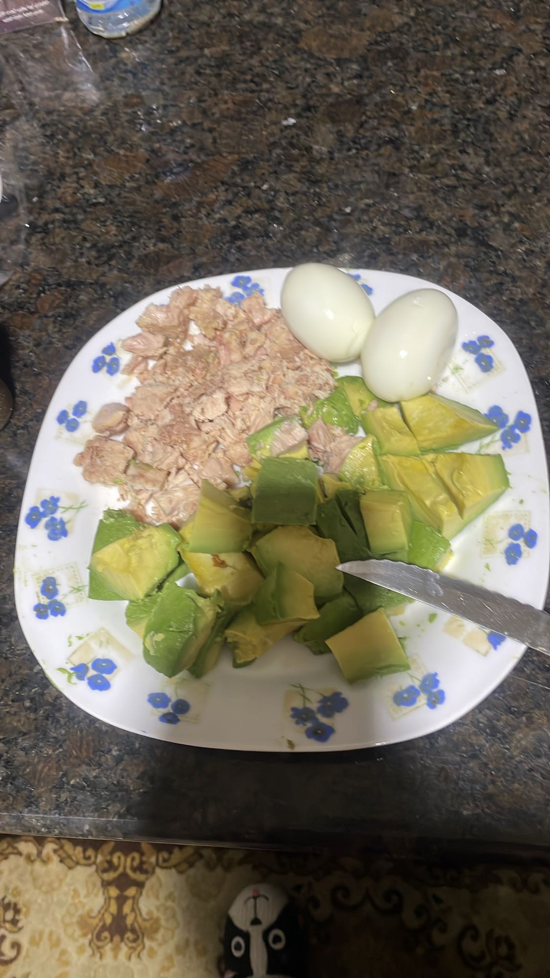 Tuna Egg Avocado Plate