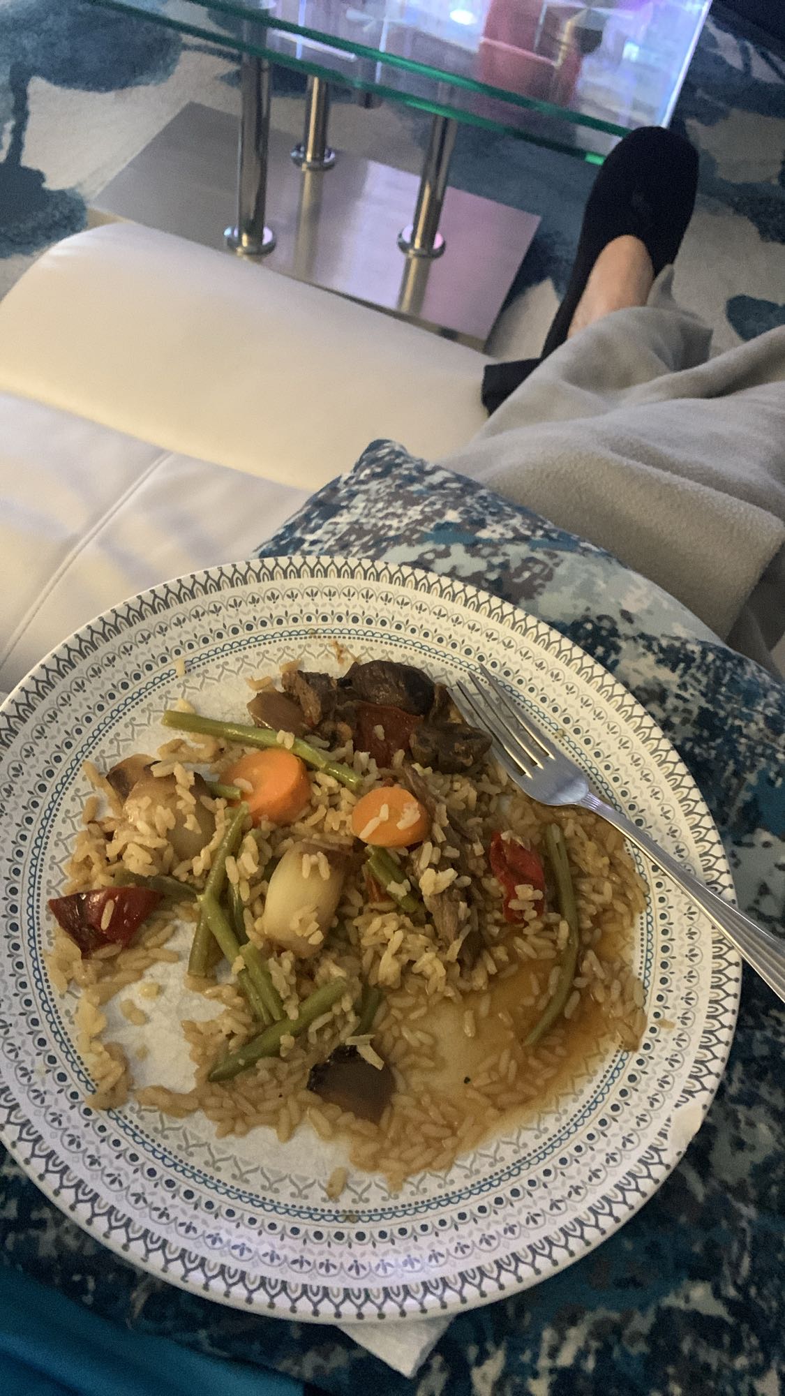 Riz aux légumes et bœuf