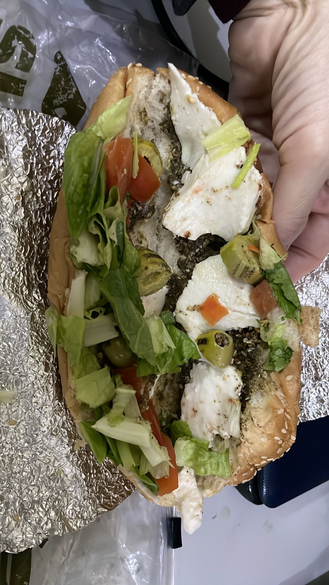 Mozzarella Veggie Sub