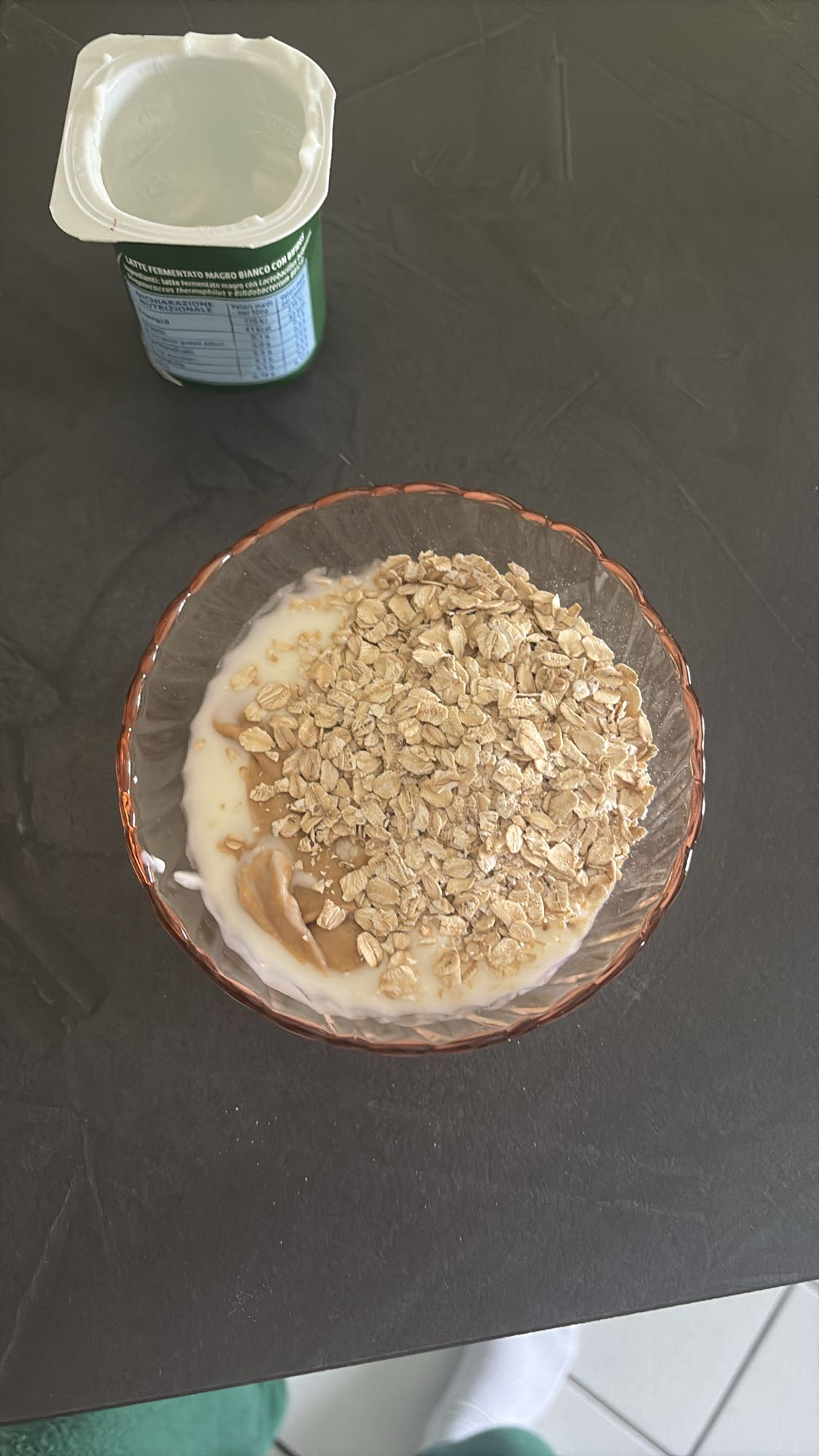Yogurt avena burro arachidi
