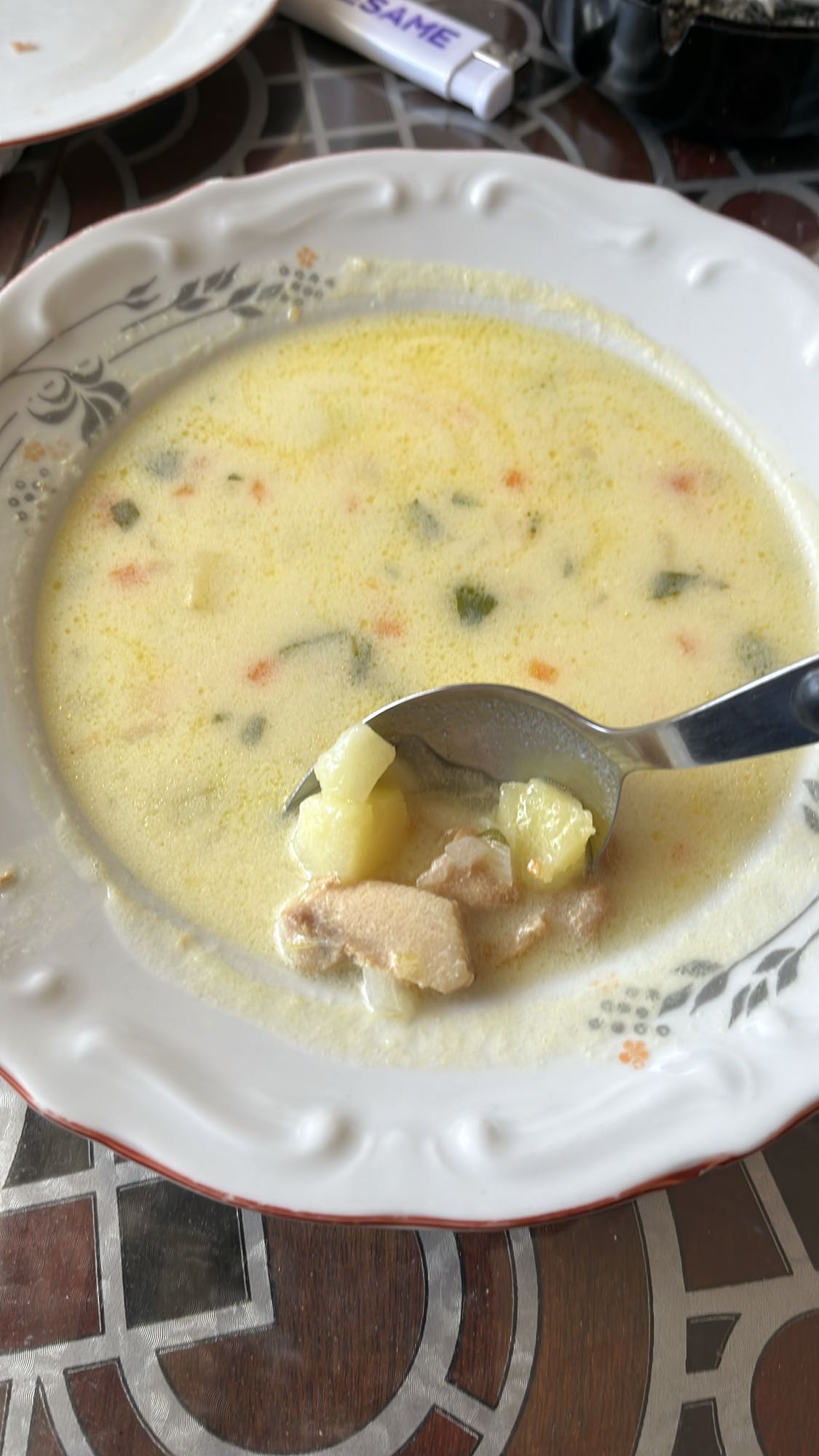 Пилешка супа с картофи
