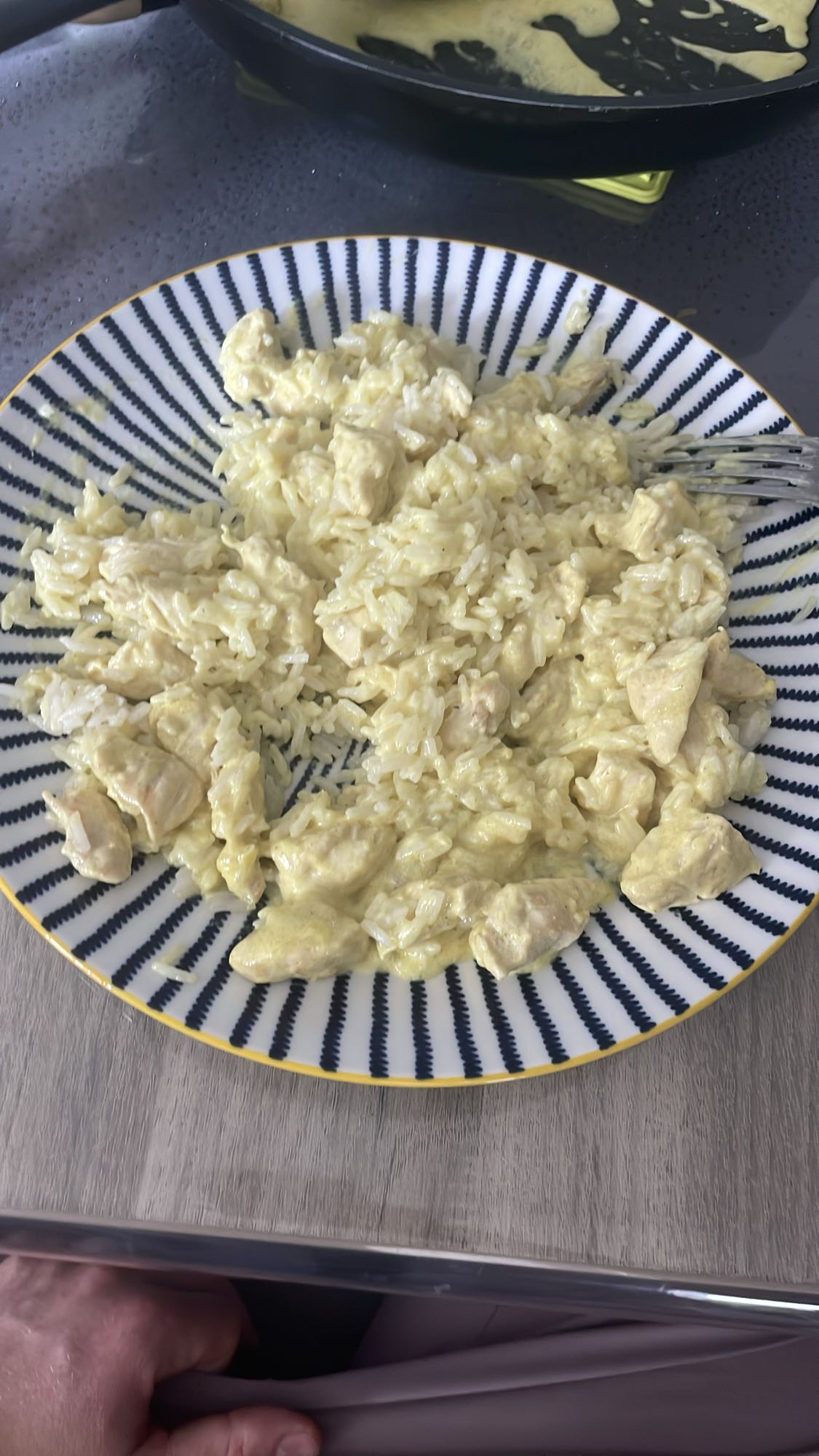Poulet au riz crémeux