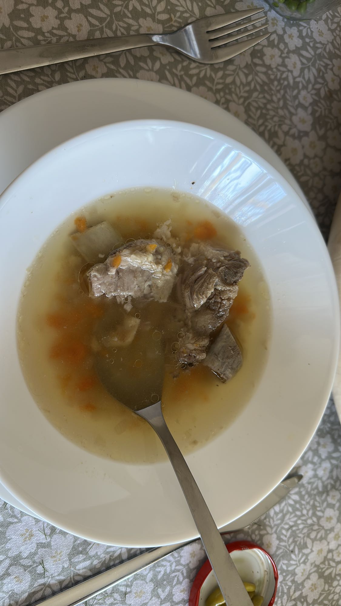Beef vegetable broth