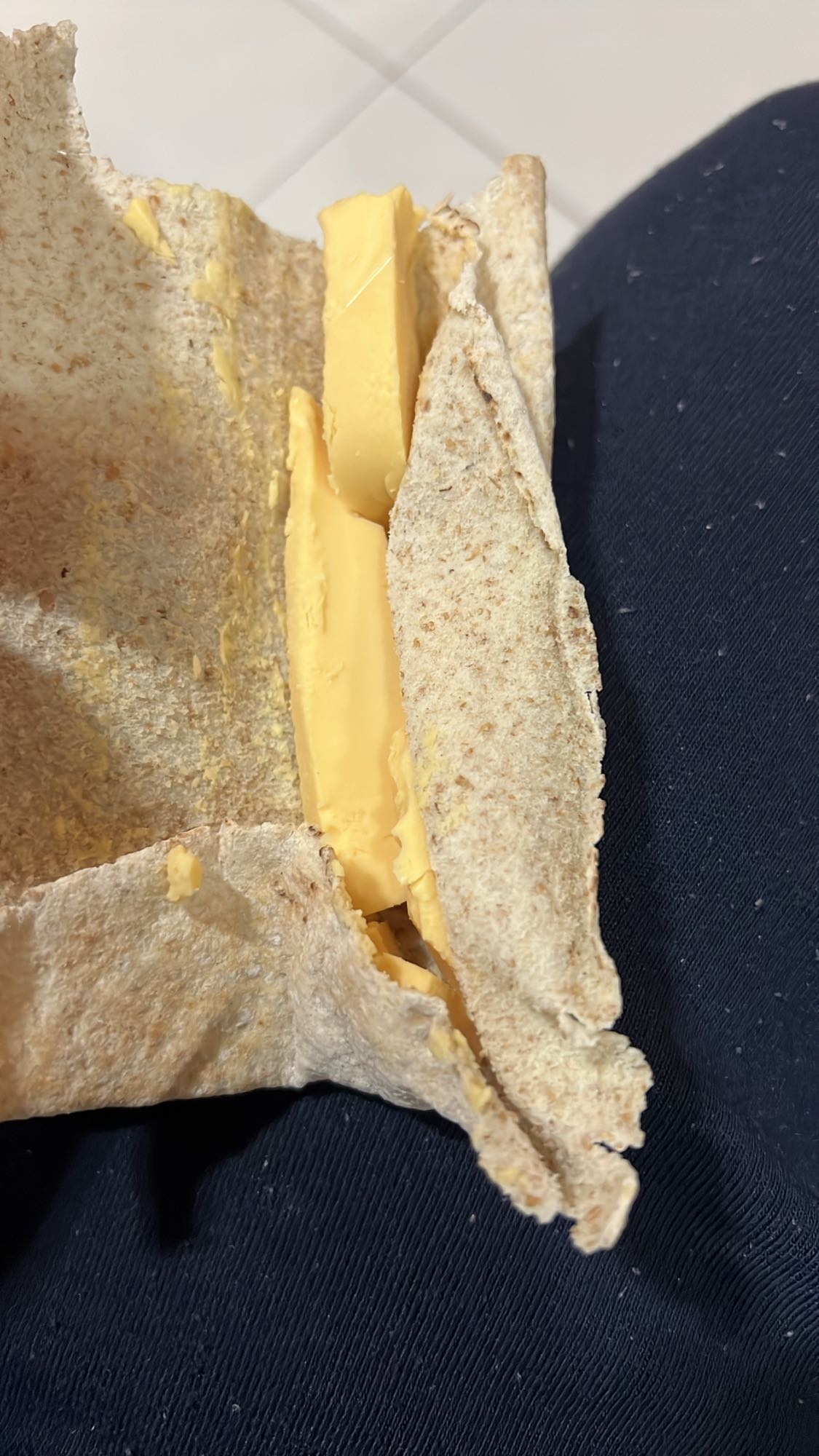 Cheese pita pocket