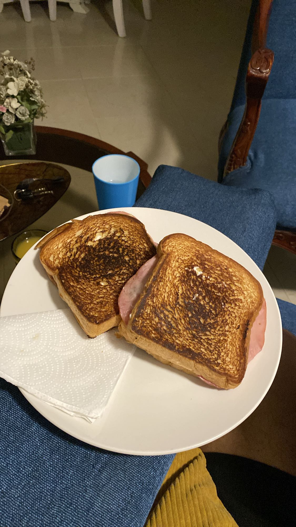 sándwich de jamón