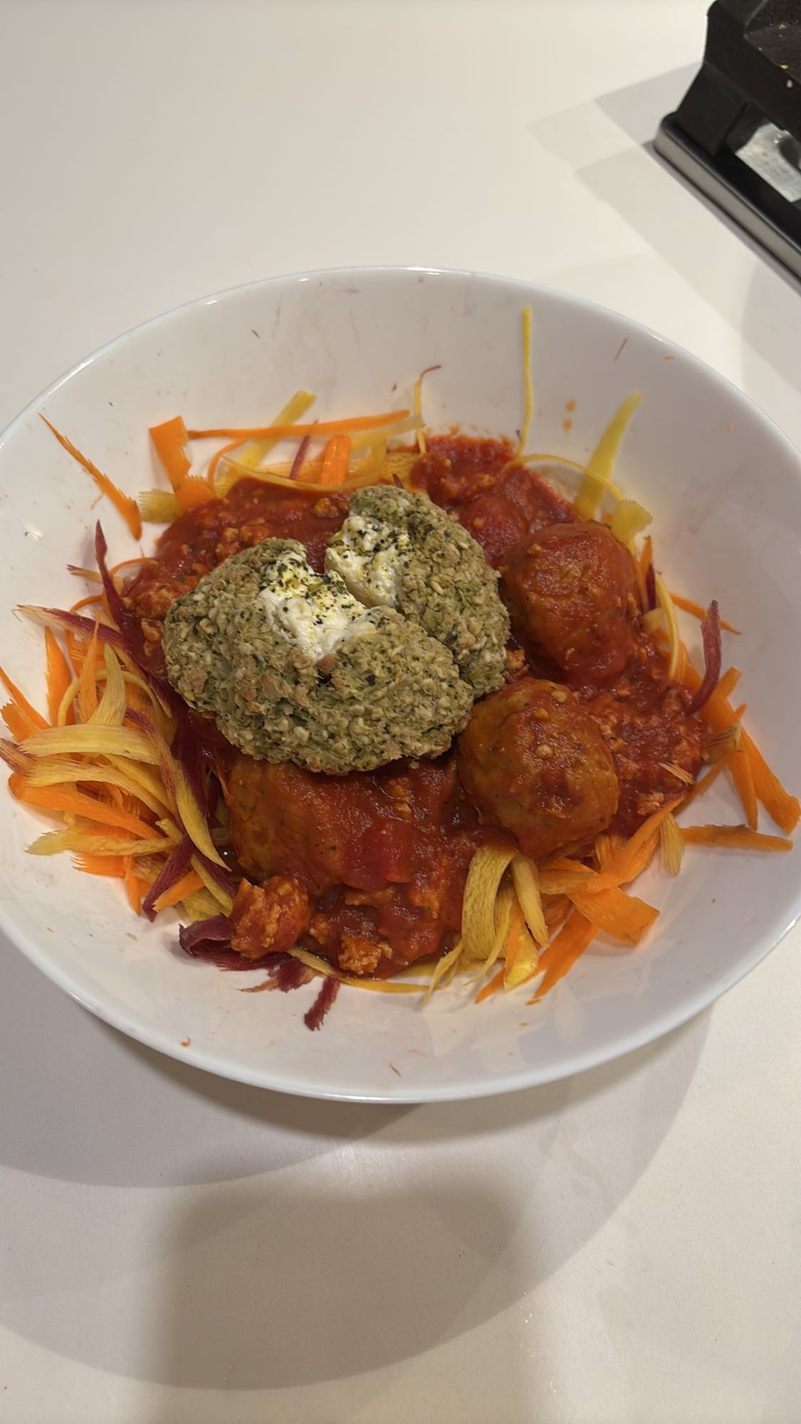 Boulettes légumes sauce tomate