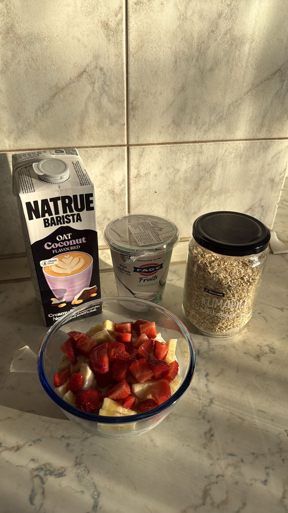 Oat Yogurt Fruit Bowl