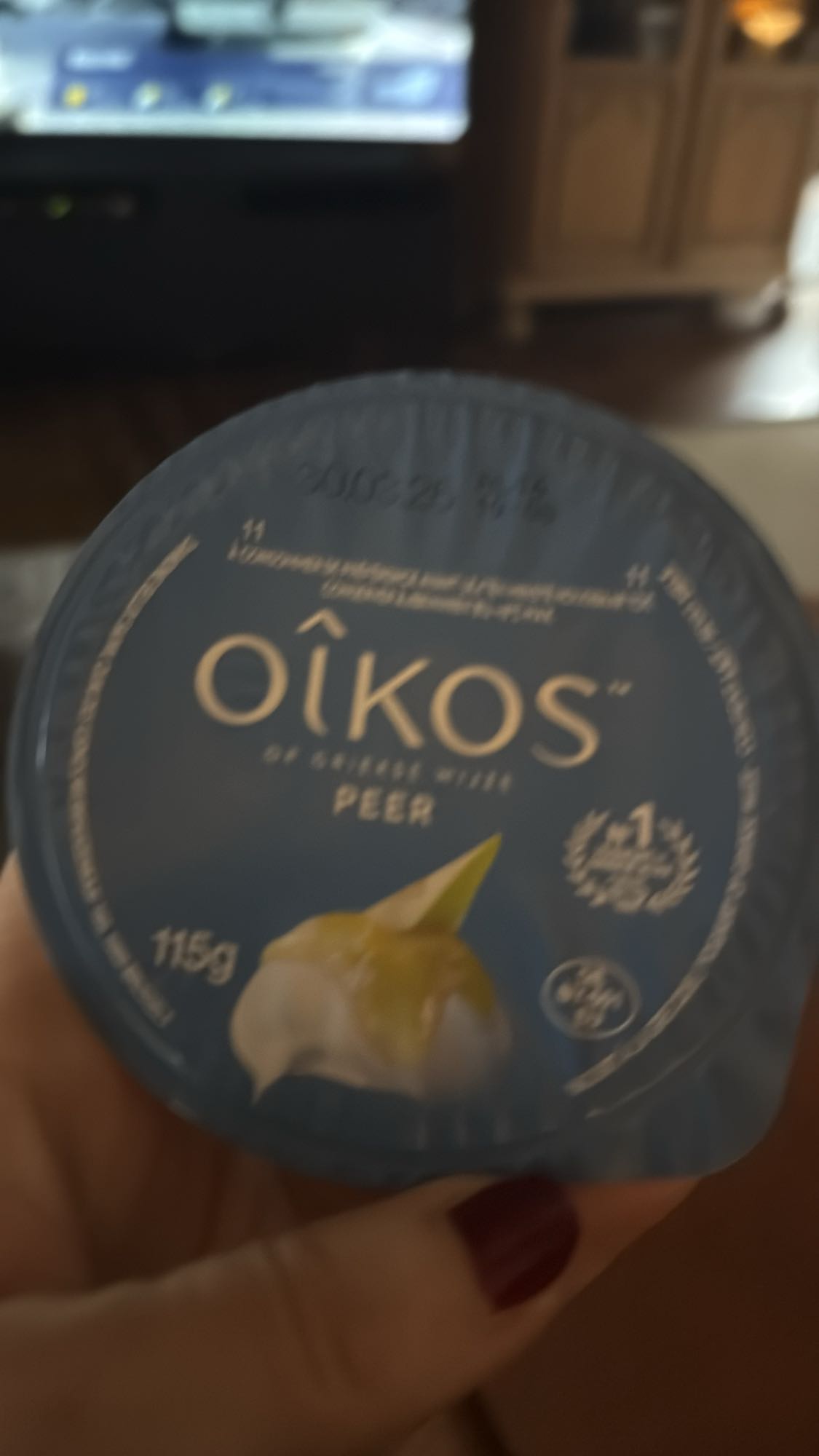 Griekse yoghurt peer
