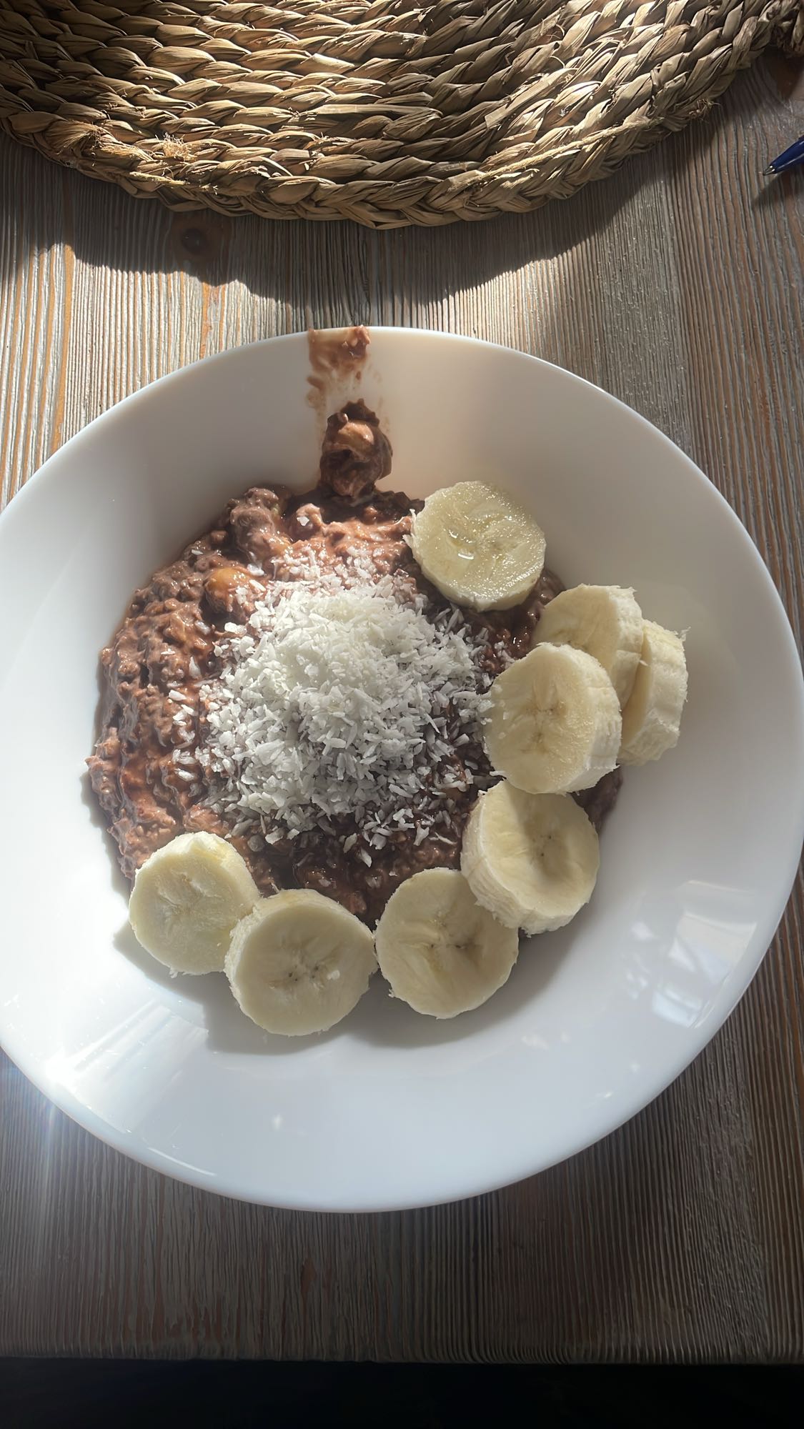 owsianka czekoladowa z bananem