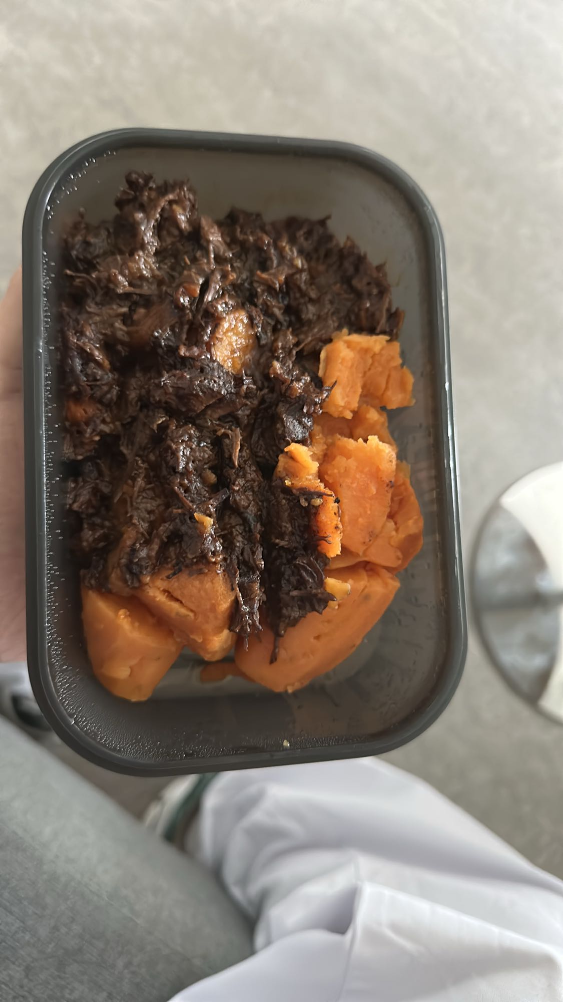 Sötpotatis med kött