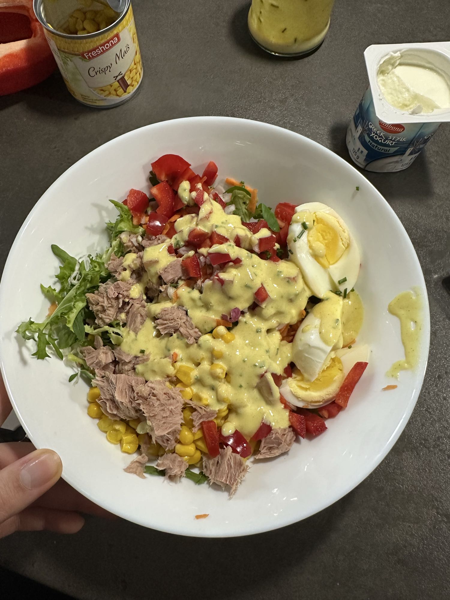 Tonijnsalade met ei