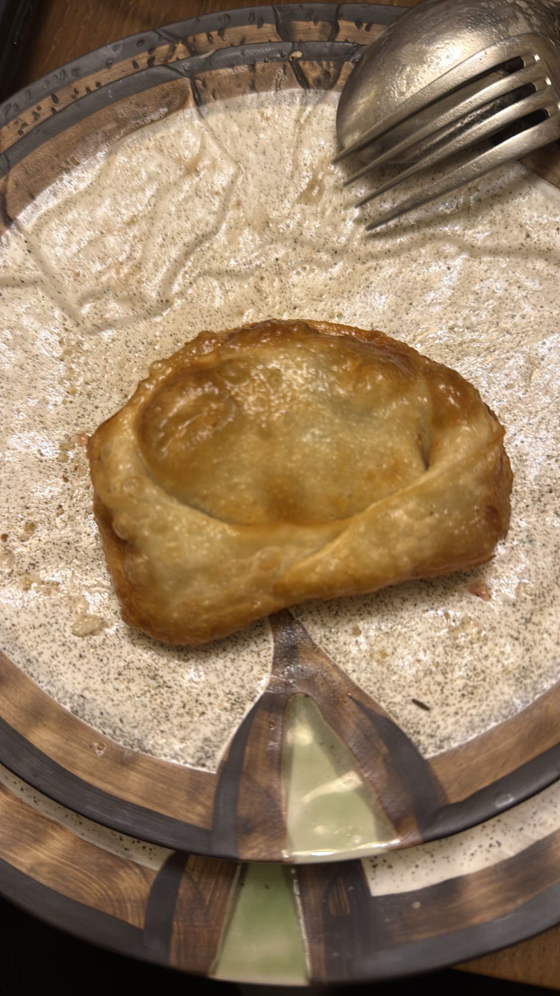 жареный пирожок с мясом