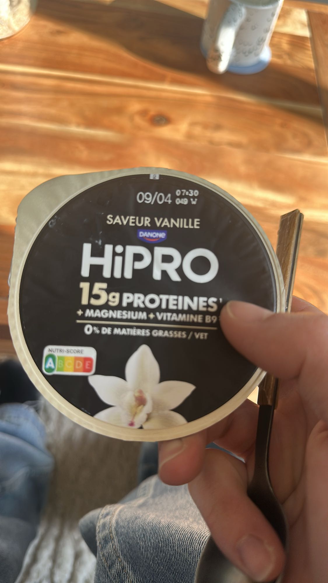 Yaourt vanille HiPRO