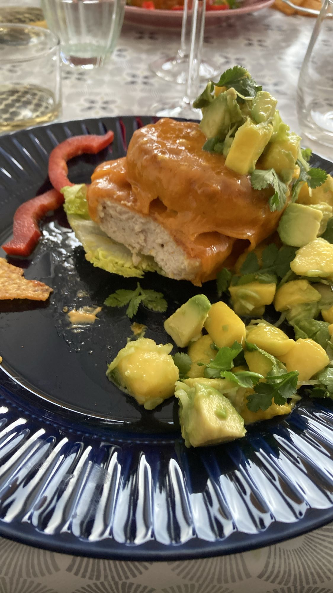 Kycklingburgare med salsa