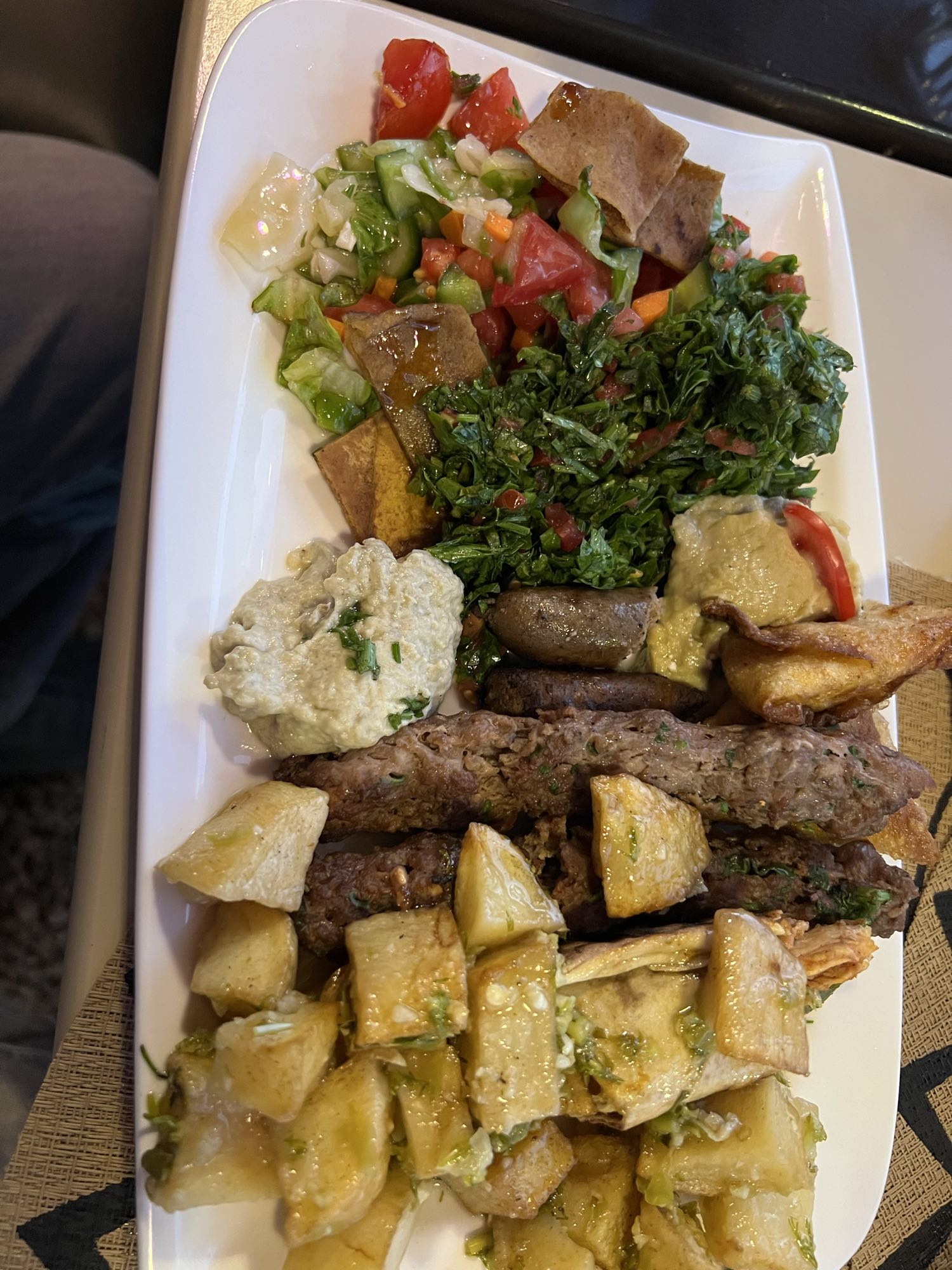 Mixed Grill with Salads