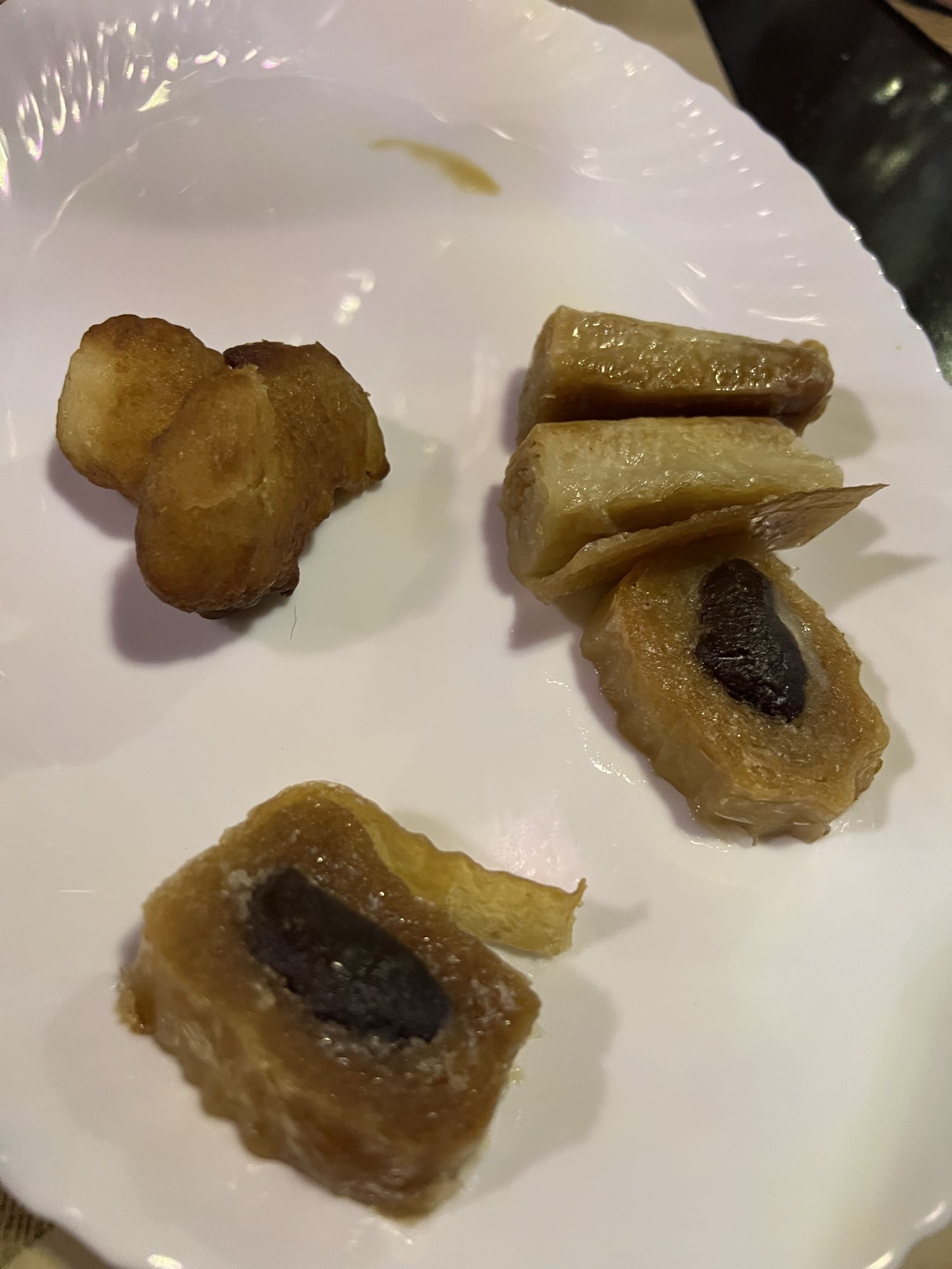 Baklava and fried dough