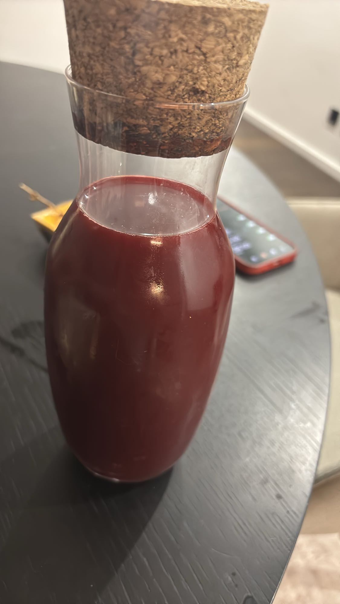 Jus de raisin rouge