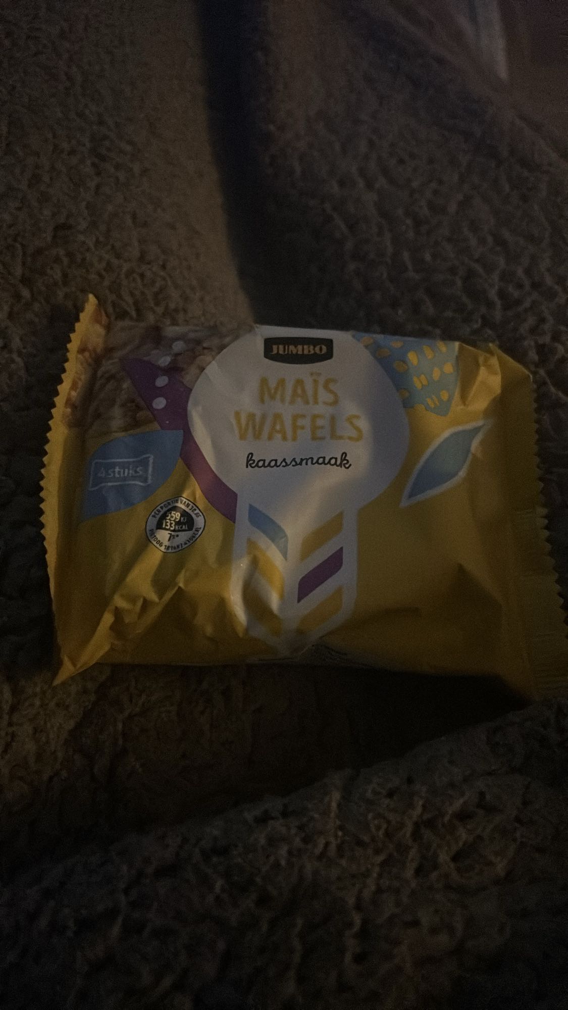 Maïs wafels kaas