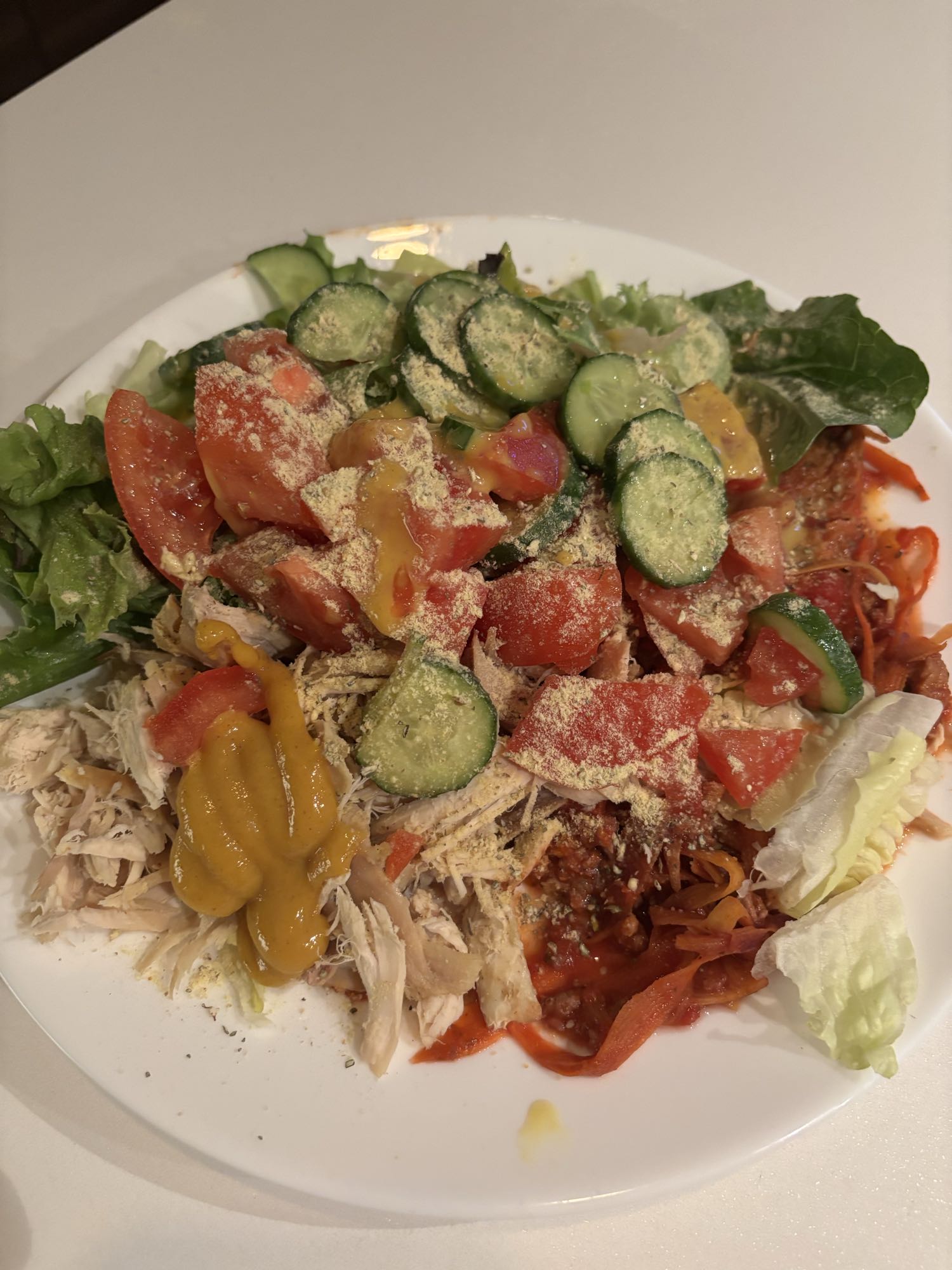 Salade poulet légumes