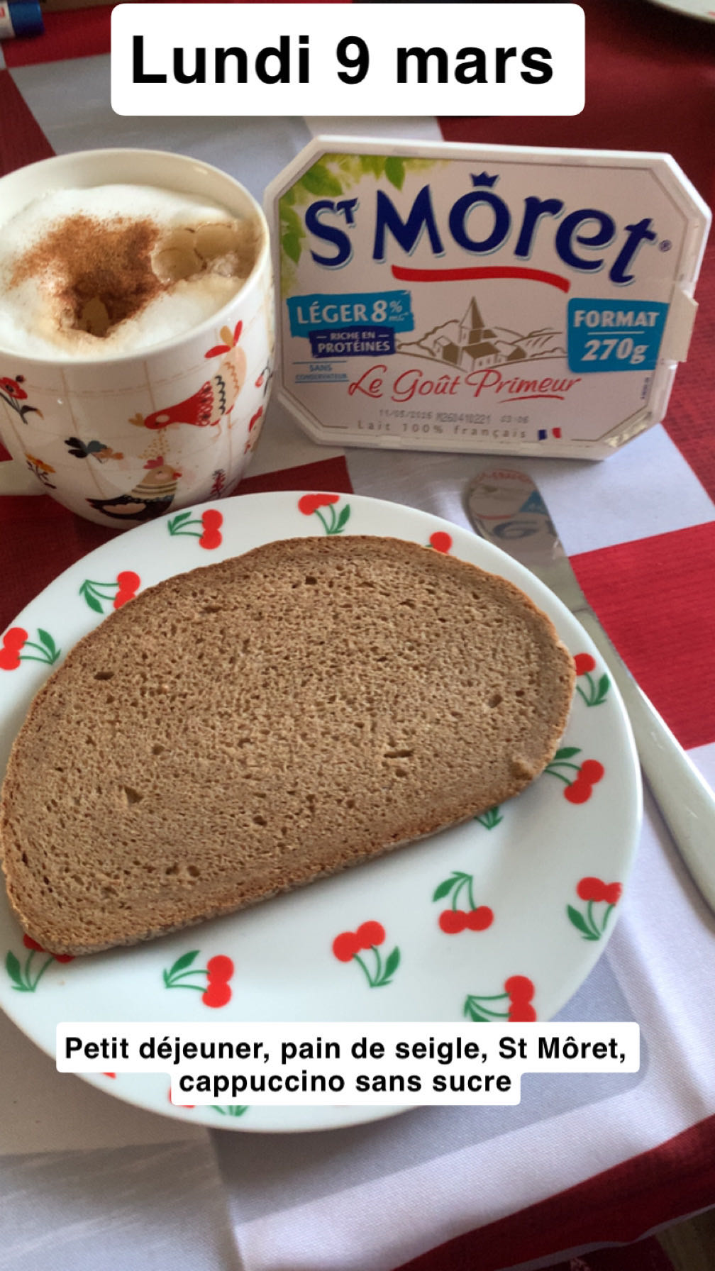 Petit déj pain seigle St Môret