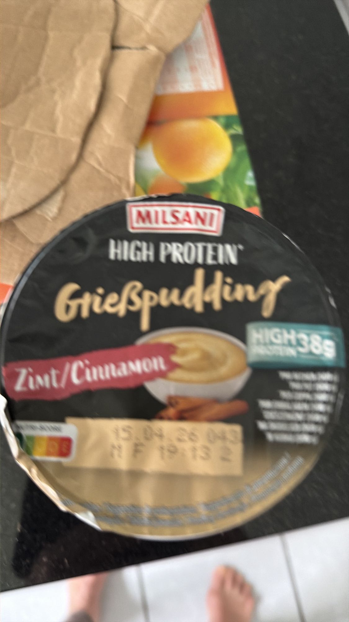 Grießpudding Zimt