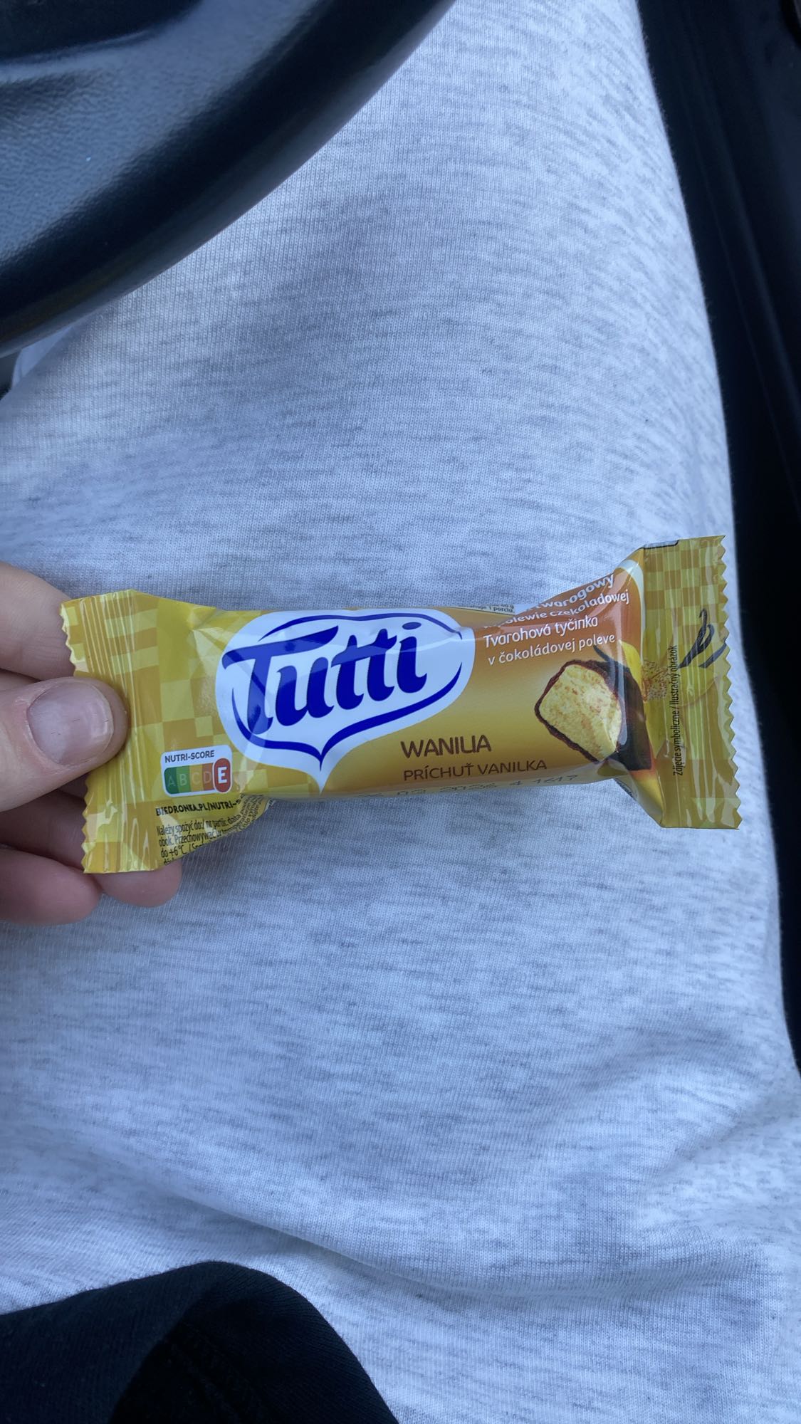 Twarogowy baton waniliowy