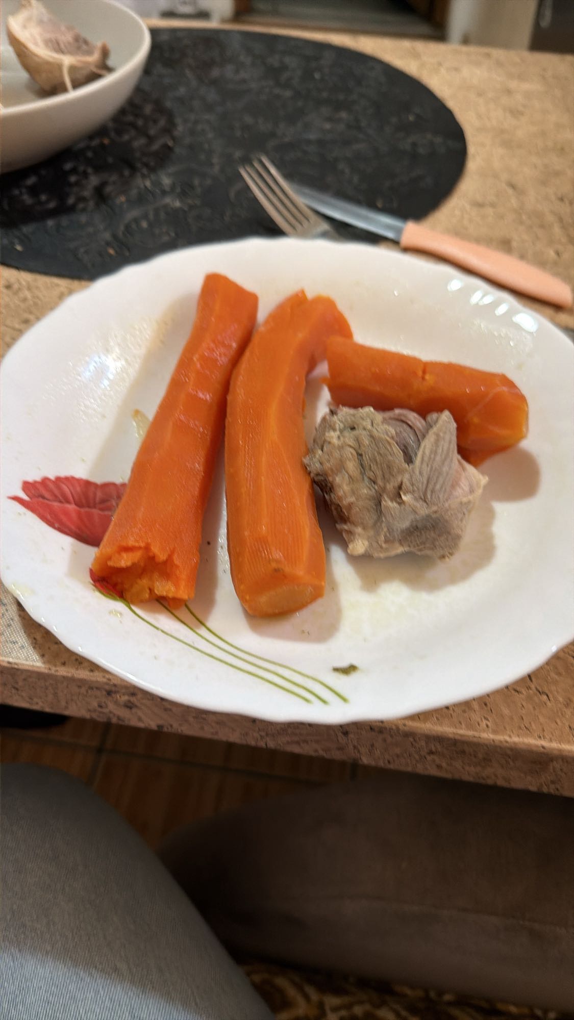 Morcovi fierți cu carne