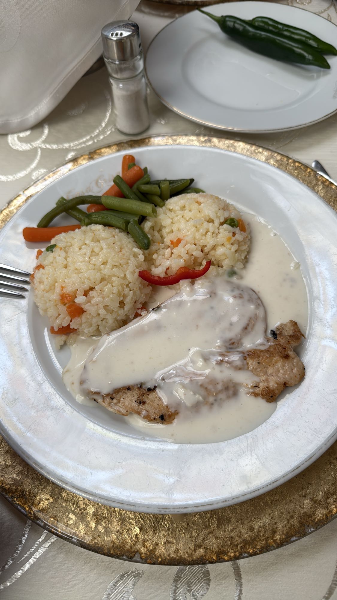 Chicken with rice and veggies