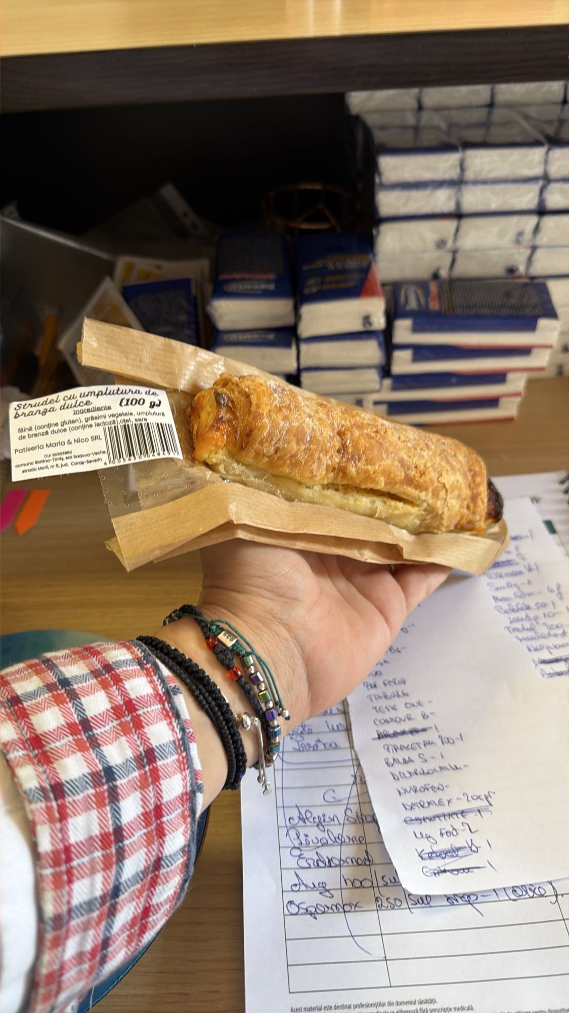 Ștrudel cu brânză dulce