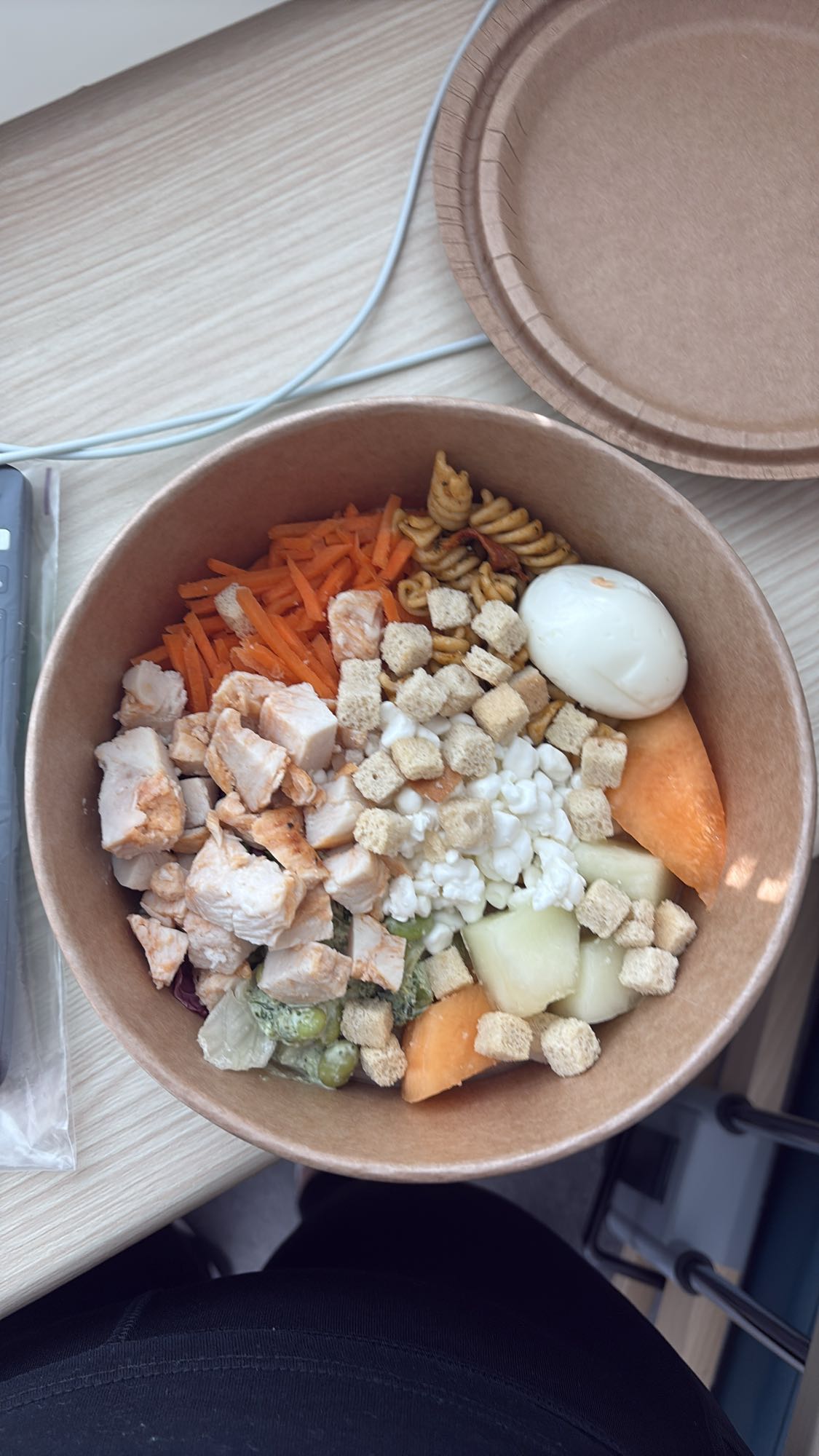 Kycklingsallad med ägg