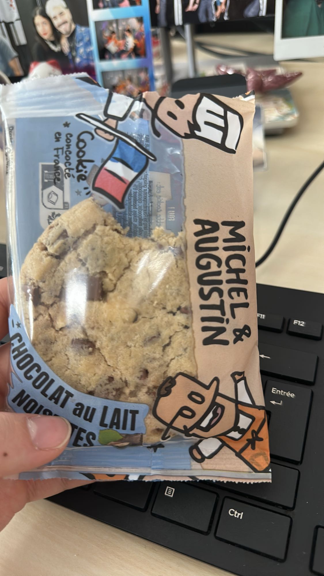 Cookie chocolat lait noisettes