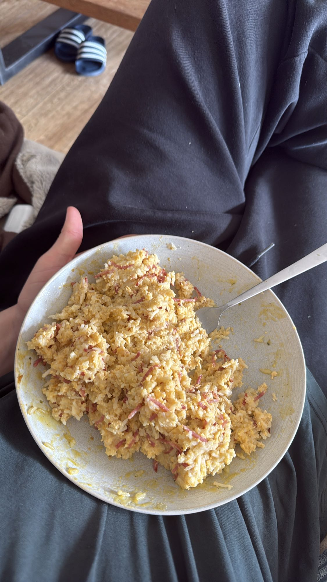 Egg and beef scramble