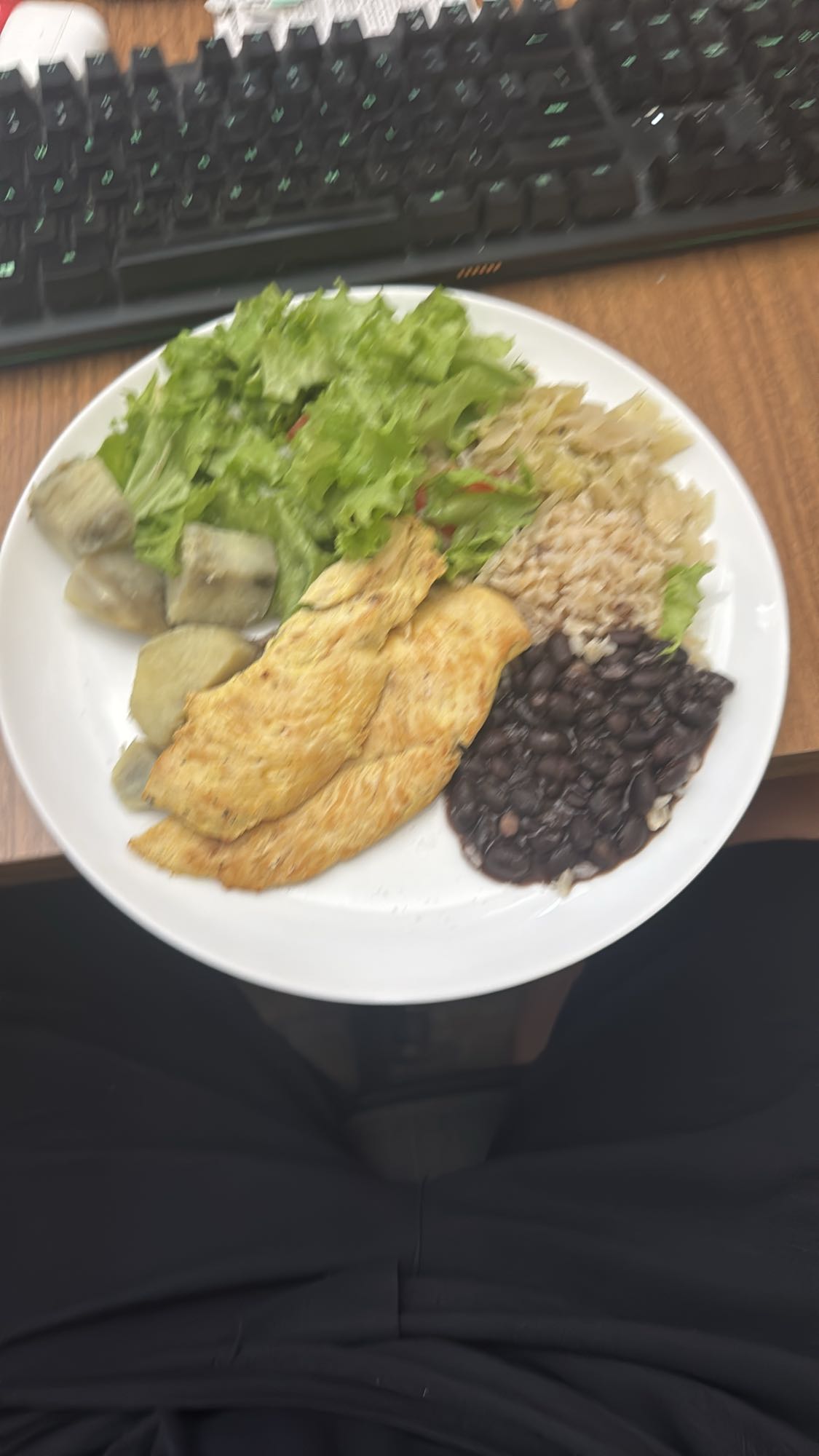 Prato saudável com frango