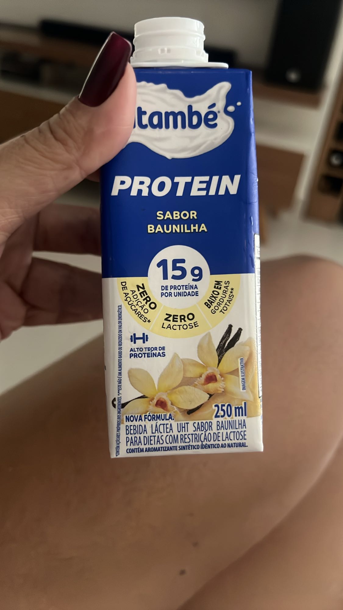 Bebida proteica baunilha