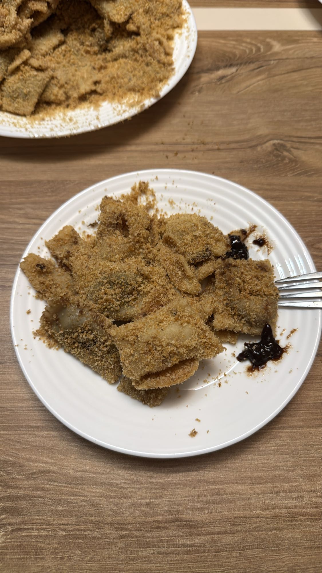 Sweet breaded ravioli
