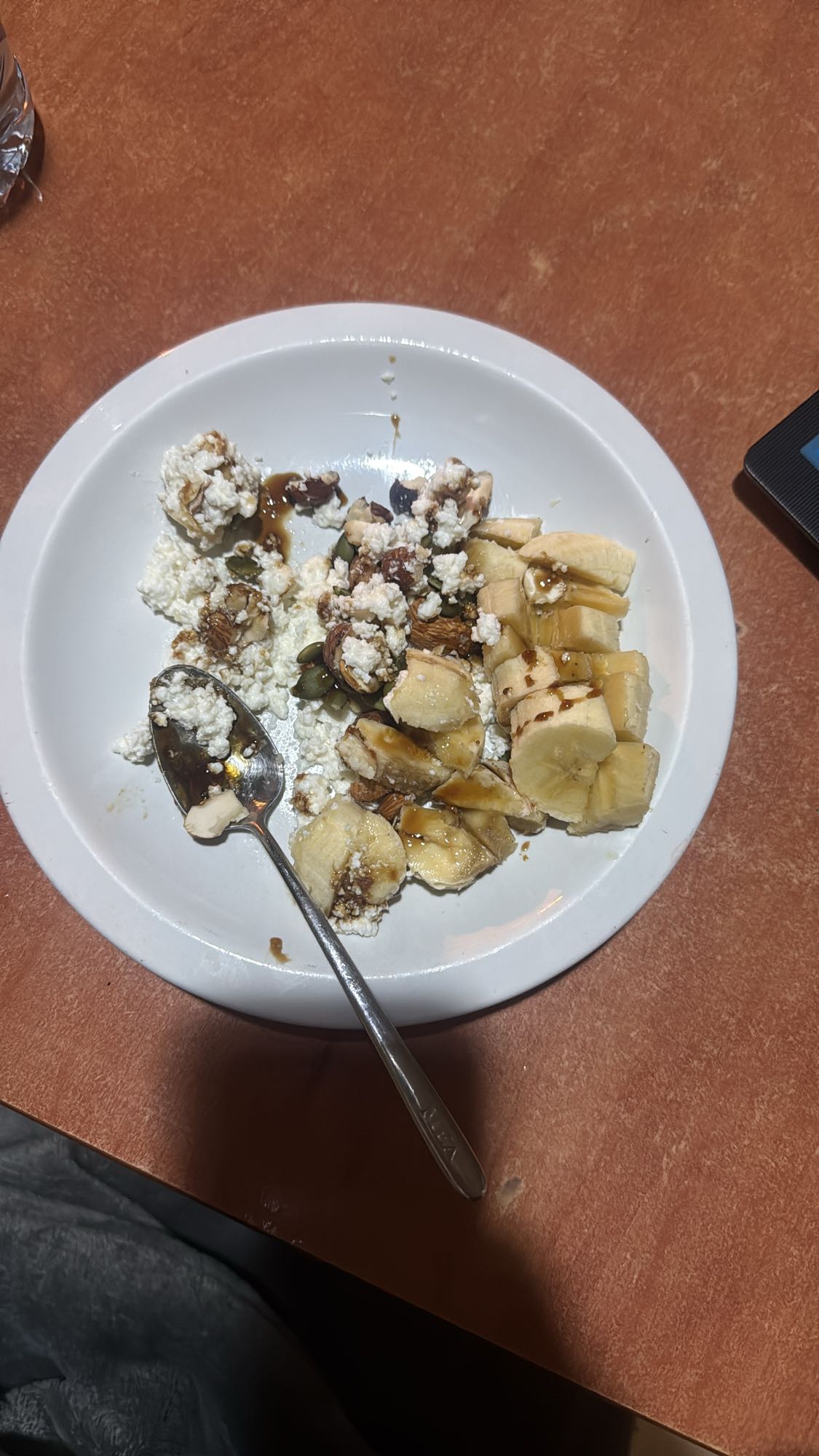 Cottage cheese banana bowl