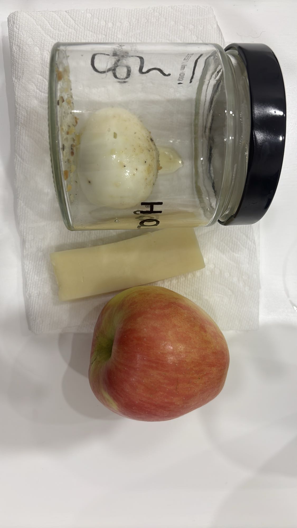 Oeuf, fromage et pomme